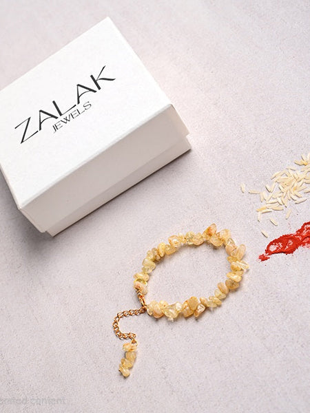 Money attrac Citrine  Crystal Rakhi for Raksha Bandhan-2025