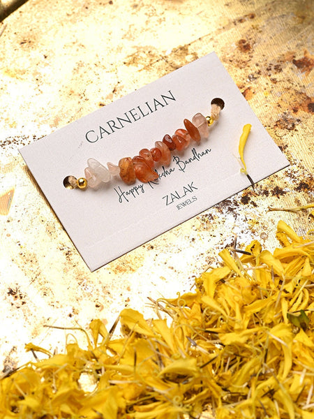 Creativity & Passion Carnelian Crystal Rakhi
