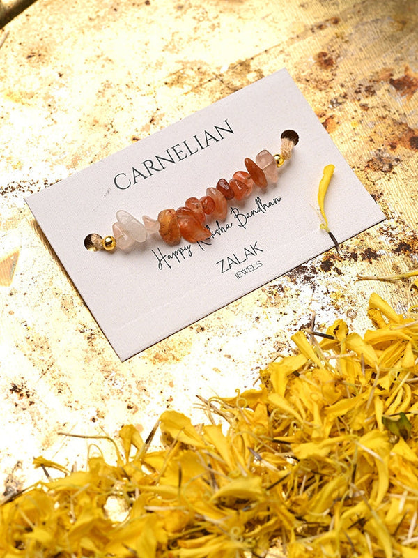Creativity & Passion Carnelian Crystal Rakhi