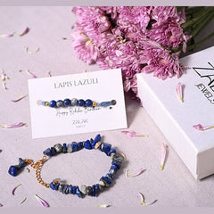 Bhaiya bhabhi lapis lazuli Crystal Rakhi