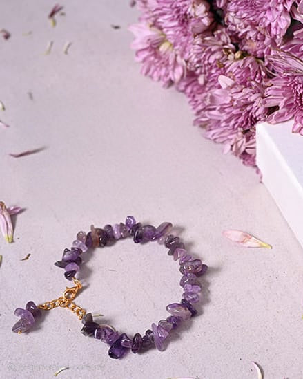 Amethyst Bracelet Lumba Rakhi