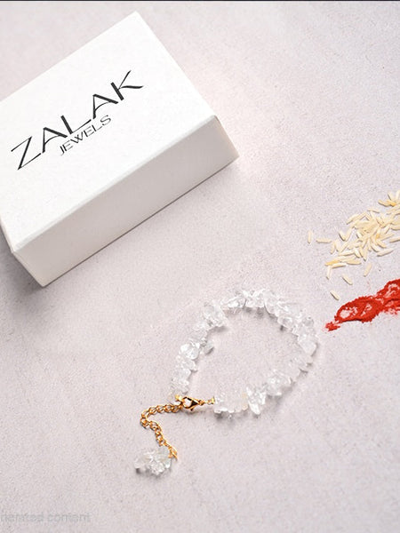 Clear quartz Crystal Rakhi for Raksha Bandhan-2025