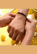 Garnet crystal Bhaiya Rakhi for Raksha Bandhan 2025