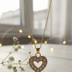 Blue Topaz Heart  Pendant