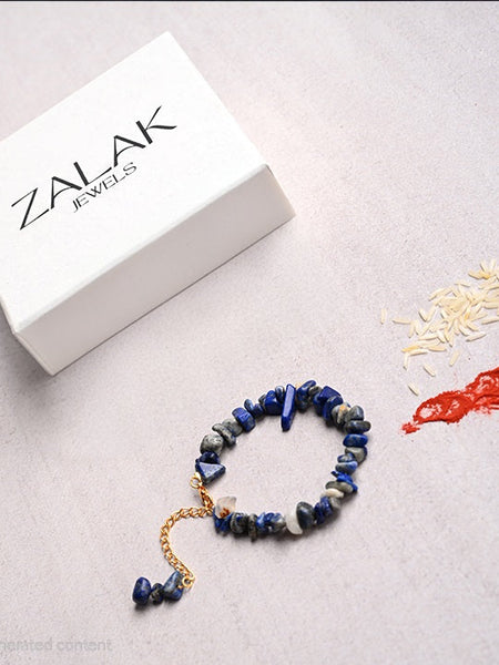 Lapis lazuli Crystal Rakhi for Raksha Bandhan-2025
