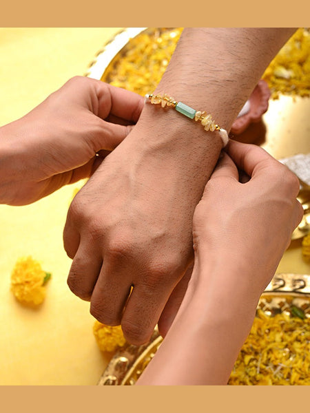Good luck  & money attracte with our Crystal Rakhi for Raksha Bandhan-2025