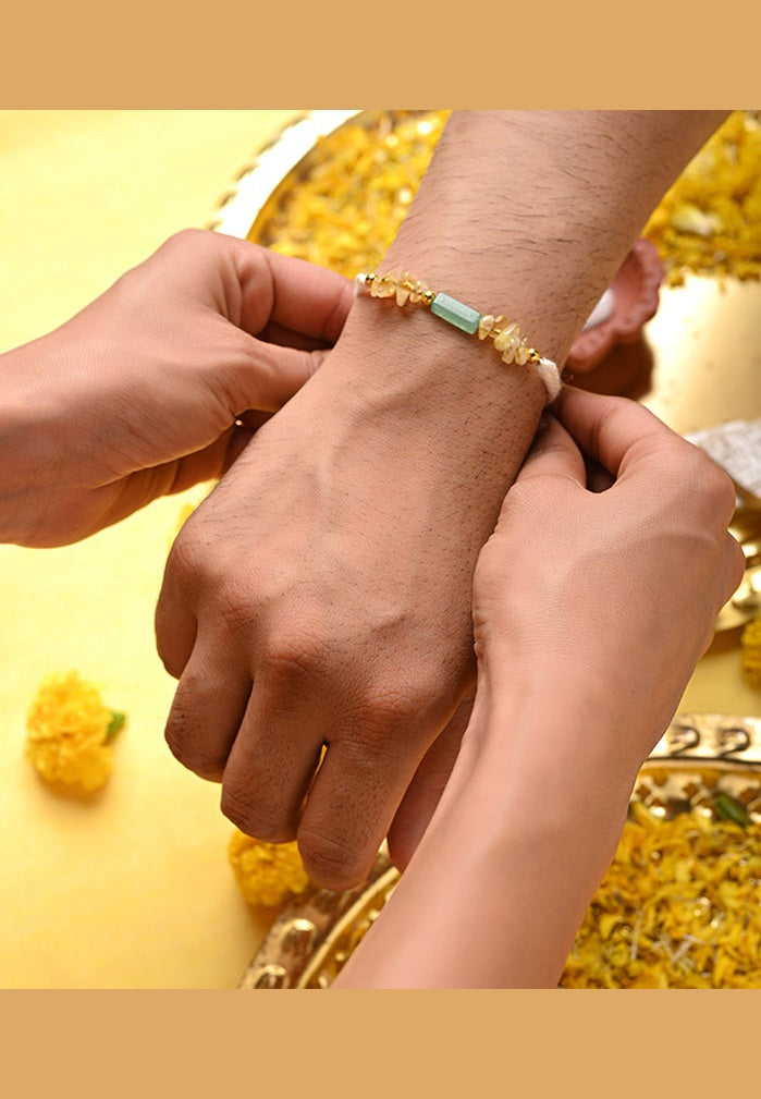 Good luck  & money attracte with our Crystal Rakhi for Raksha Bandhan-2025