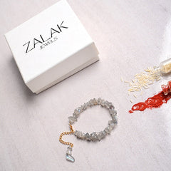 Transformation labradorite  Crystal Rakhi for Raksha Bandhan-2025