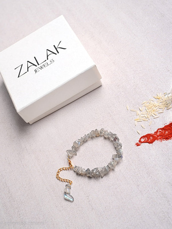 Transformation labradorite  Crystal Rakhi for Raksha Bandhan-2025