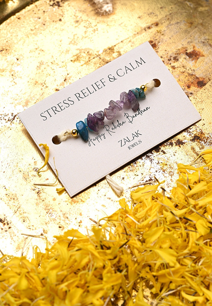 Stress Relief & calm  with our Crystal Rakhi for Raksha Bandhan-2025
