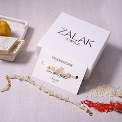 Bhaiya bhabhi Moonstone crystal Rakhi 2025