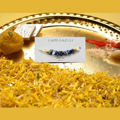 Natural Lapis Lazuli  Rakhi