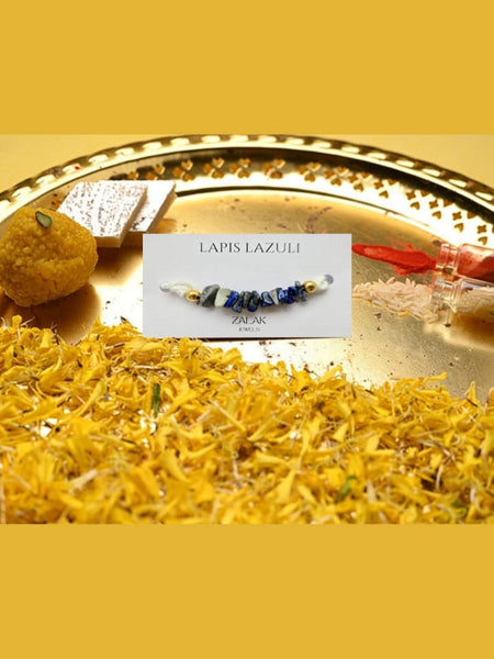 Natural Lapis Lazuli  Rakhi