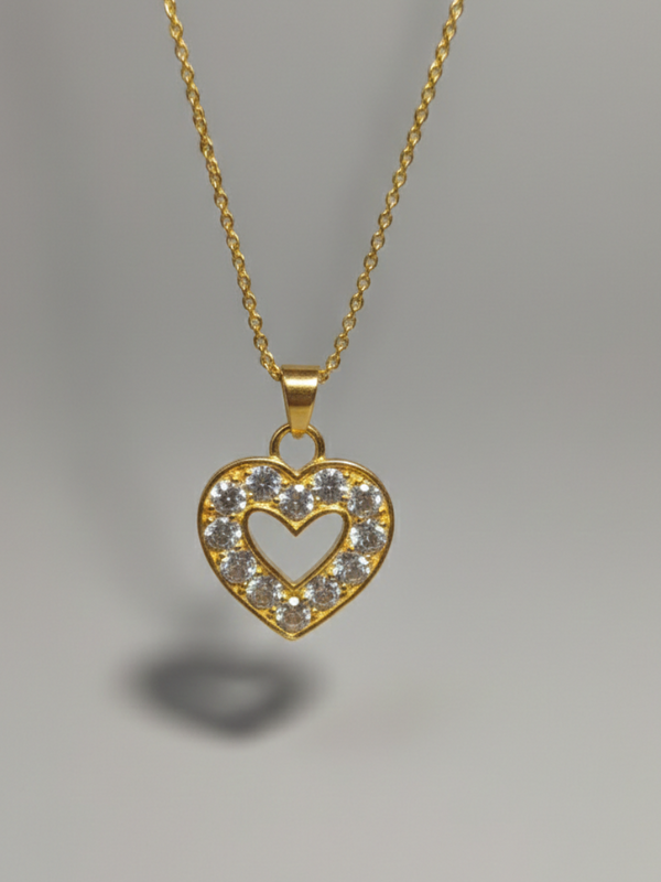Blue Topaz Heart  Pendant