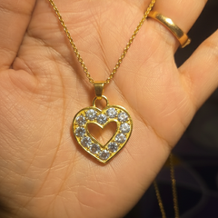 Blue Topaz Heart  Pendant